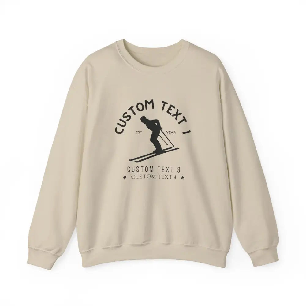 Custom Ski Squad EST Sweatshirt - Sand / S - Sweatshirt