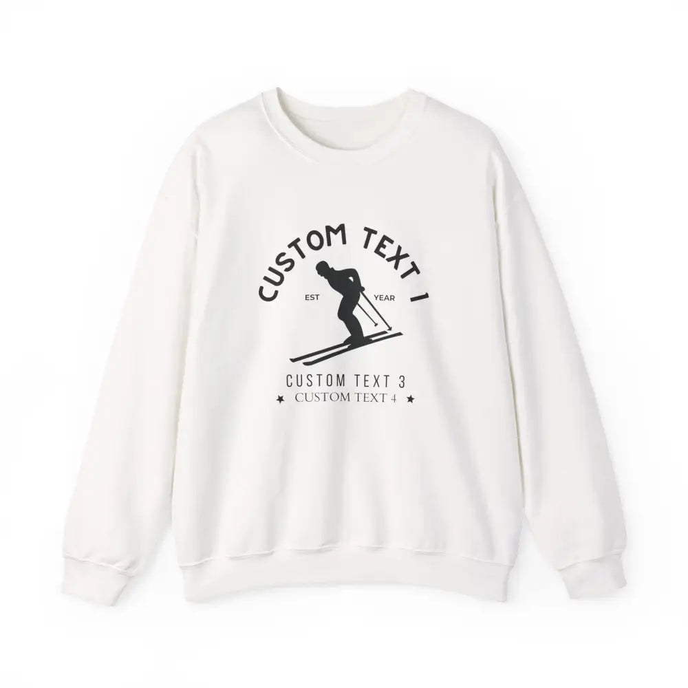 Custom Ski Squad EST Sweatshirt - White / S - Sweatshirt