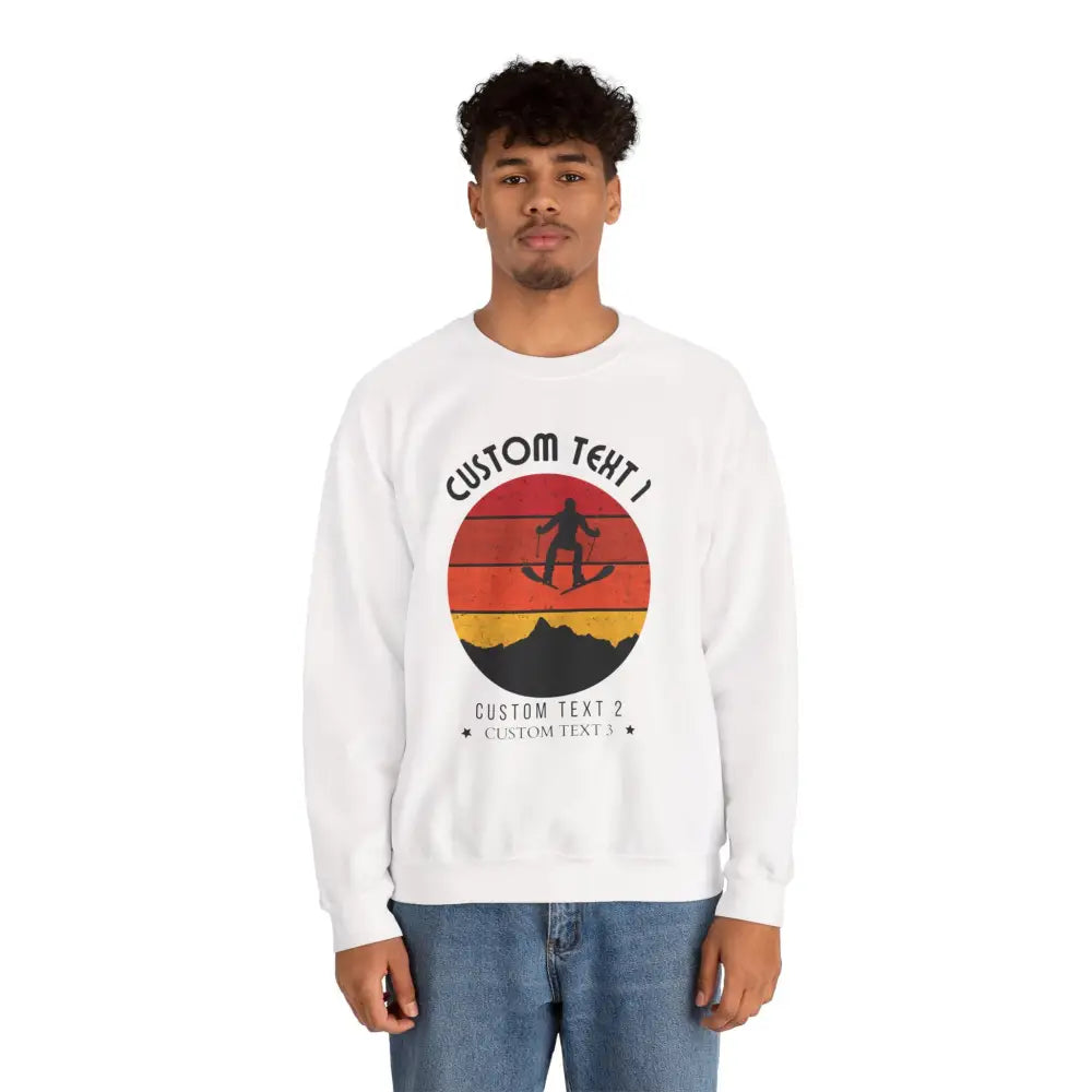 Custom Vintage Alpine Sunset Sweatshirt - Sweatshirt