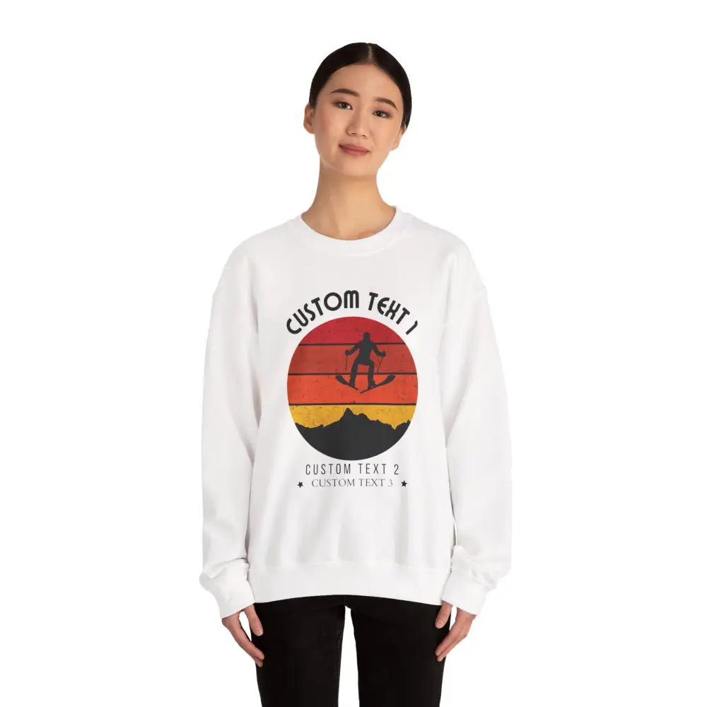 Custom Vintage Alpine Sunset Sweatshirt - Sweatshirt