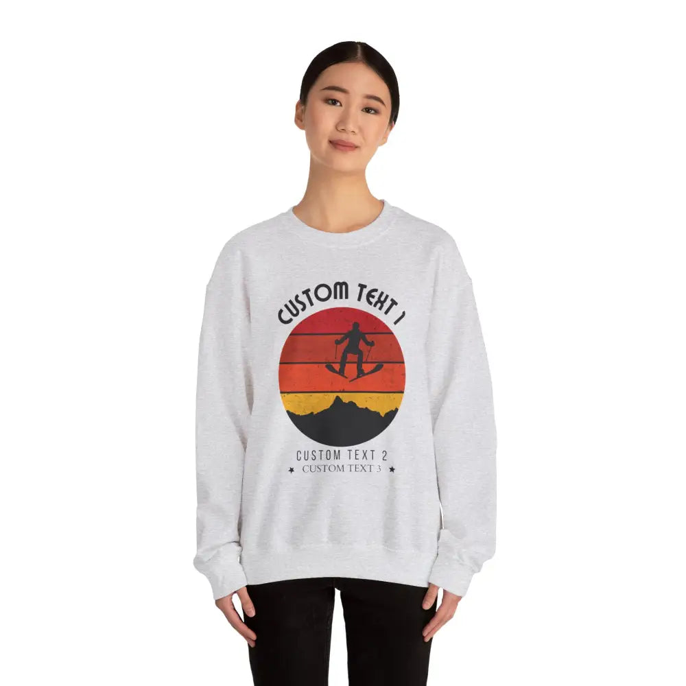 Custom Vintage Alpine Sunset Sweatshirt - Sweatshirt