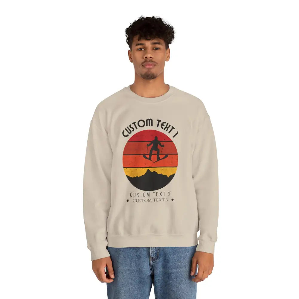 Custom Vintage Alpine Sunset Sweatshirt - Sweatshirt