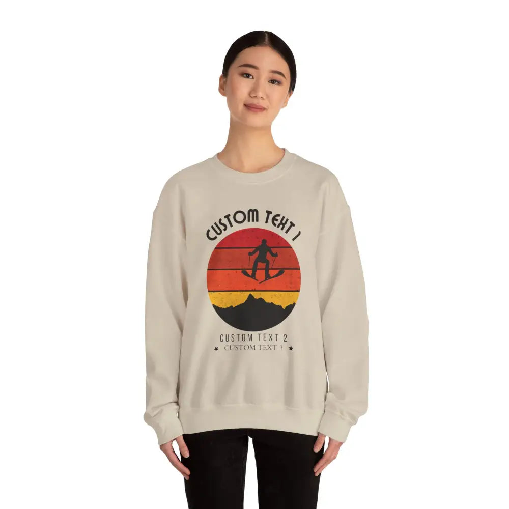 Custom Vintage Alpine Sunset Sweatshirt - Sweatshirt