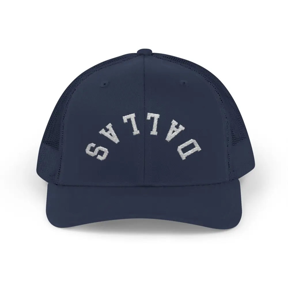 Dallas Flipped Trucker Hat - Navy / One size - Hats
