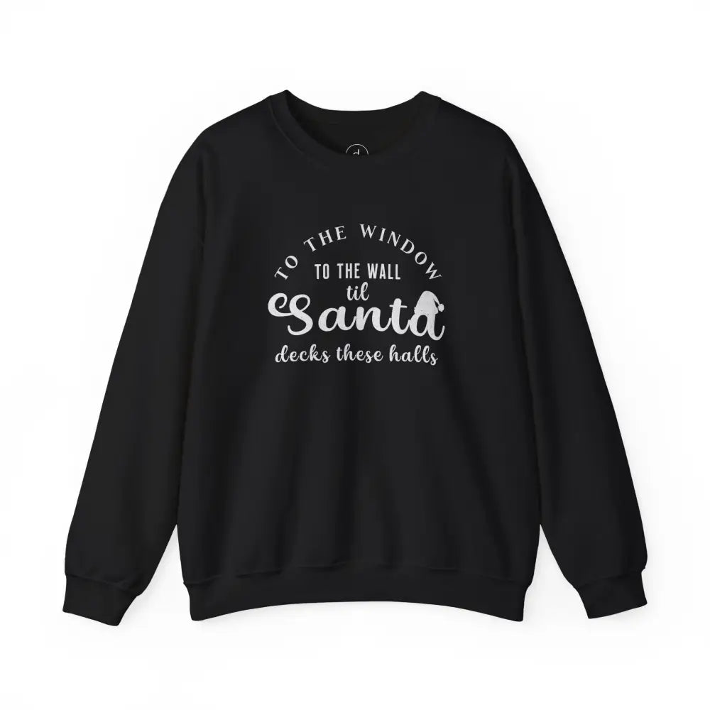 Deck These Halls Crewneck Sweatshirt - S / Black - Sweatshirt