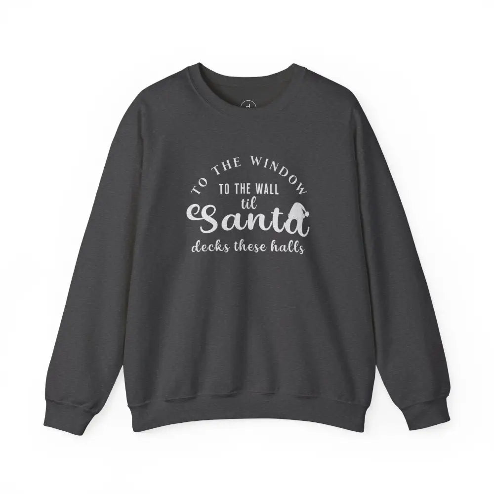 Deck These Halls Crewneck Sweatshirt - S / Dark Heather - Sweatshirt