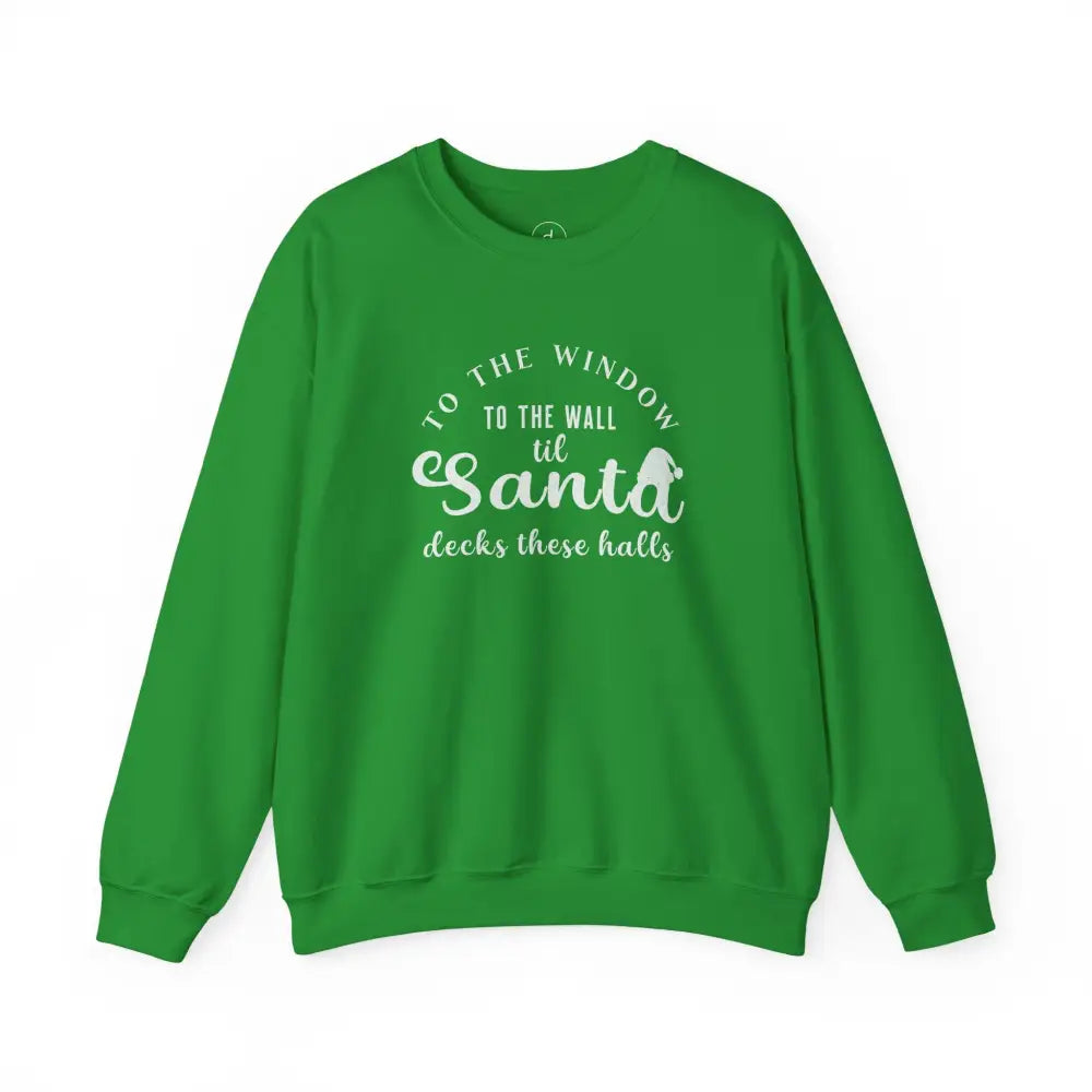 Deck These Halls Crewneck Sweatshirt - S / Irish Green - Sweatshirt