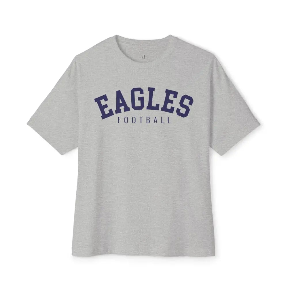 Eagles Football Chill Oversized Boxy Tee - Athletic Heather / XS - T-Shirt