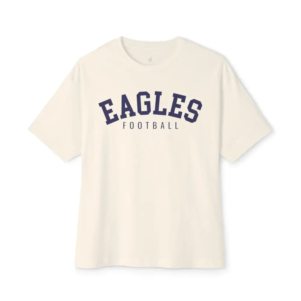 Eagles Football Chill Oversized Boxy Tee - Natural / XS - T-Shirt