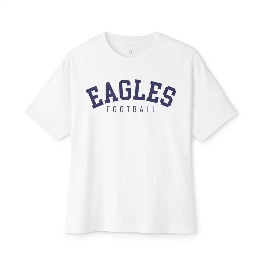 Eagles Football Chill Oversized Boxy Tee - White / XS - T-Shirt
