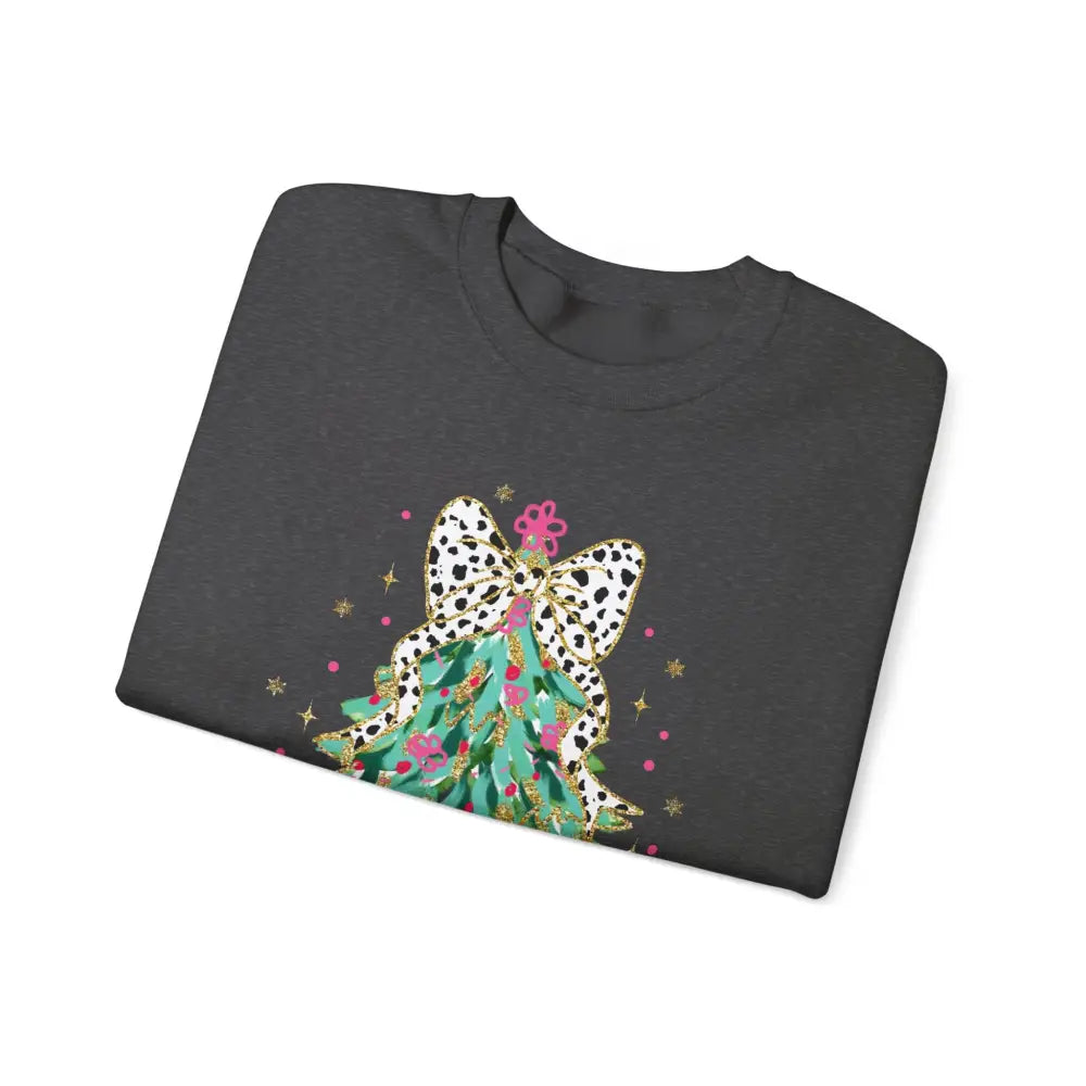 Glitter Christmas Tree Crewneck Sweatshirt - Sweatshirt