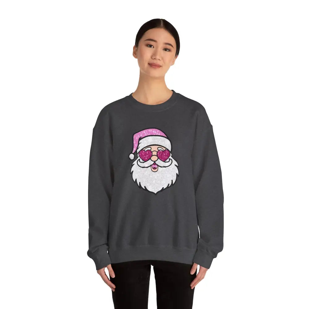 Glitzy Santa Crewneck Sweatshirt - Sweatshirt