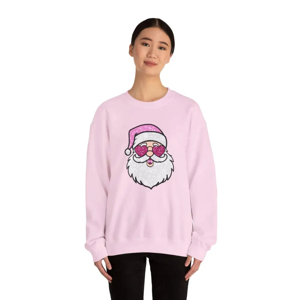 Glitzy Santa Crewneck Sweatshirt - Sweatshirt
