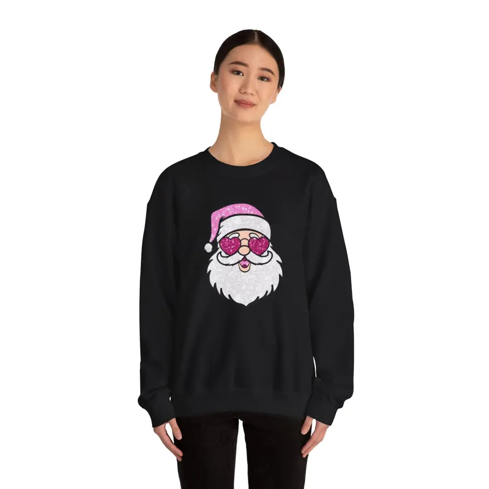 Glitzy Santa Crewneck Sweatshirt - Sweatshirt
