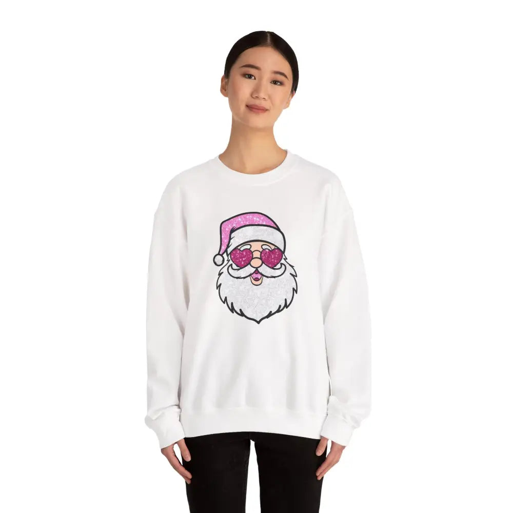 Glitzy Santa Crewneck Sweatshirt - Sweatshirt