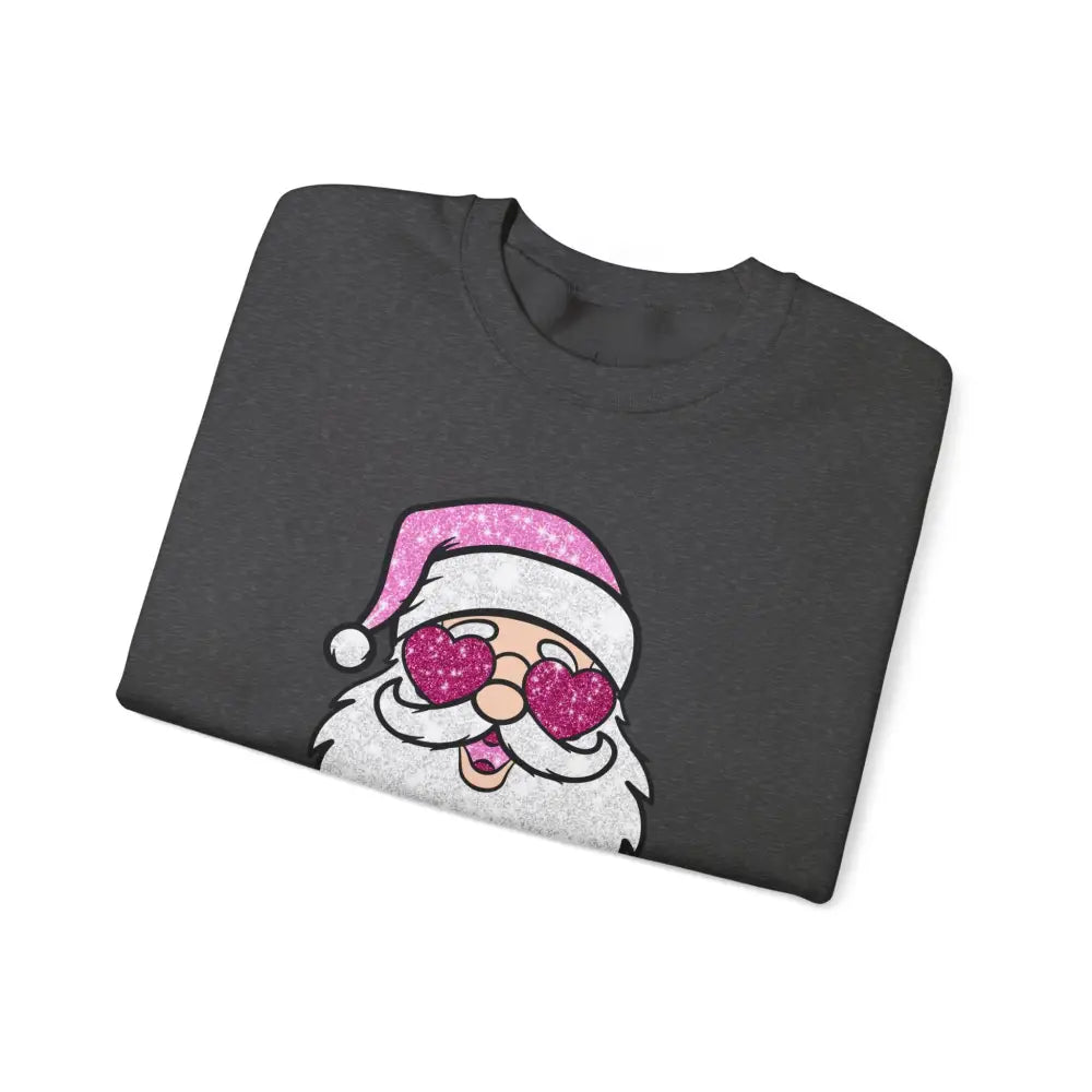 Glitzy Santa Crewneck Sweatshirt - Sweatshirt