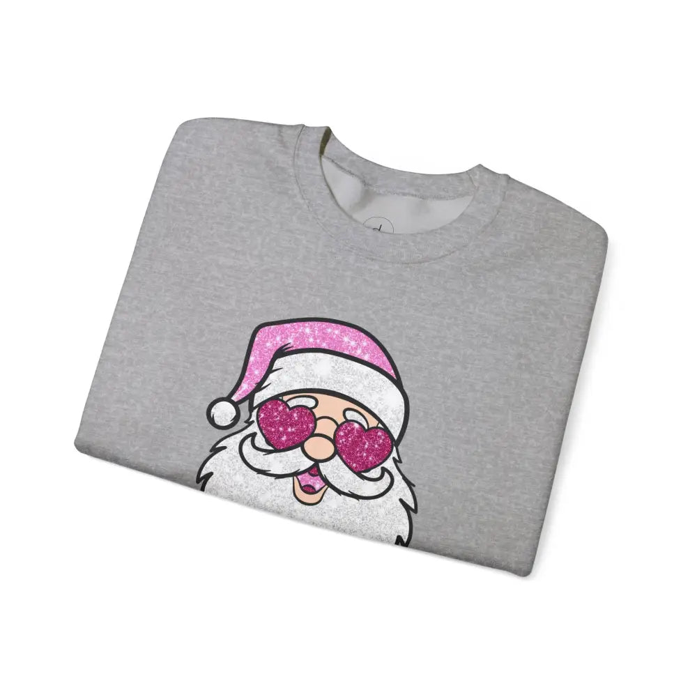 Glitzy Santa Crewneck Sweatshirt - Sweatshirt