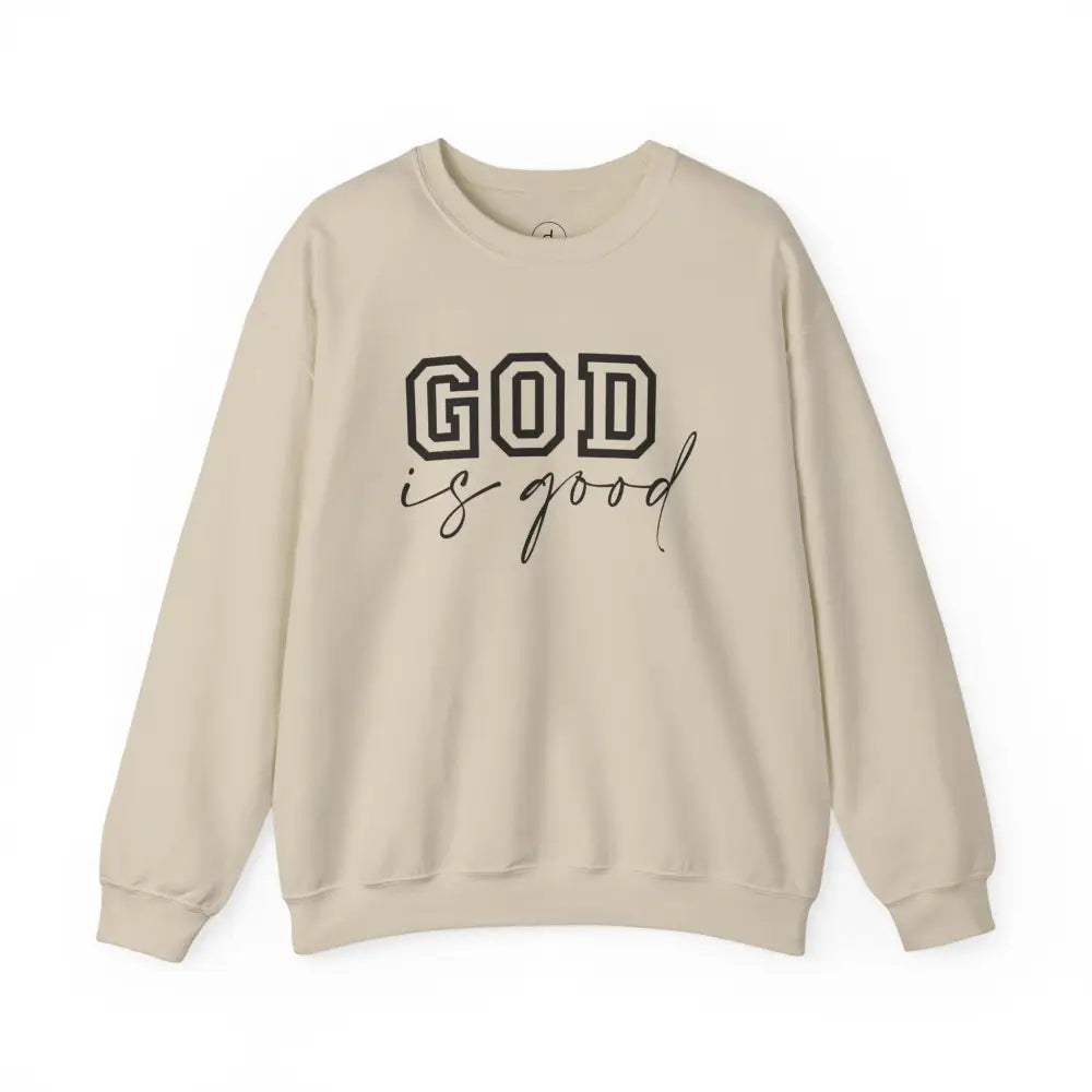 God is Good Crewneck Sweatshirt - S / Sand - Sweatshirt