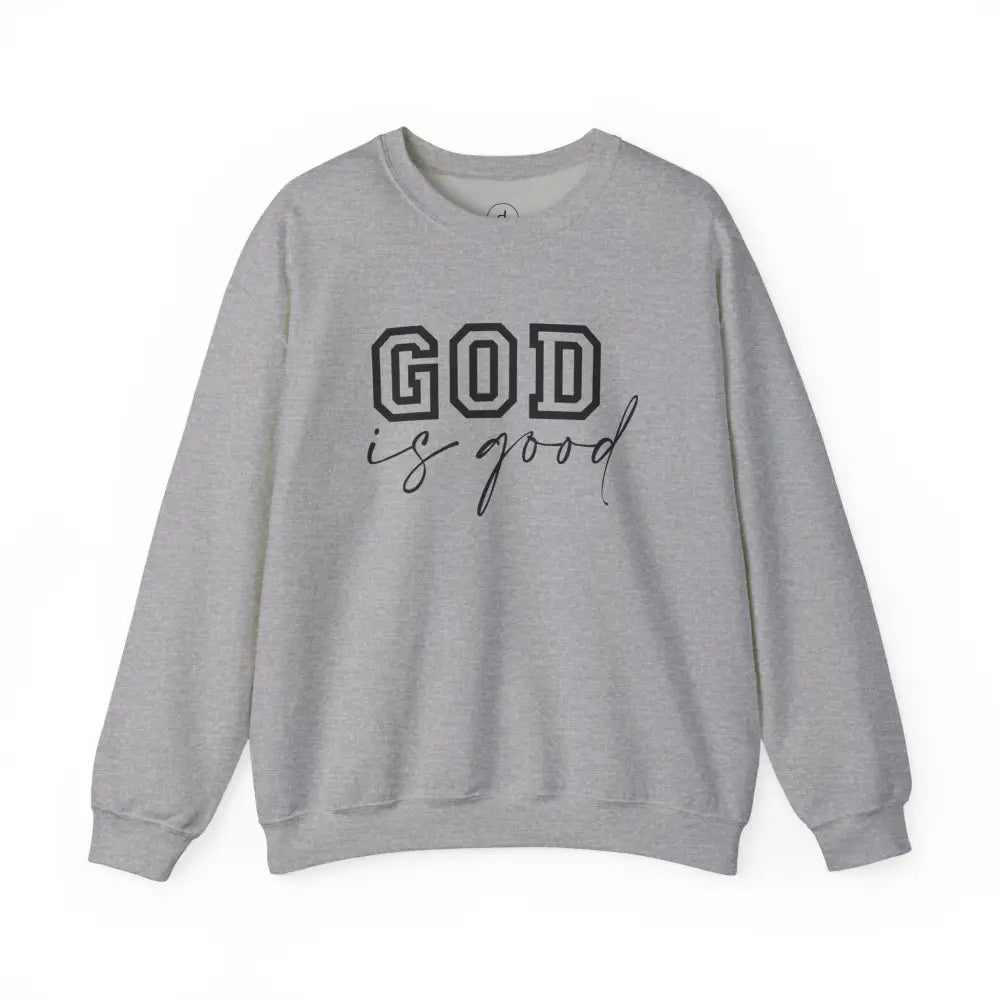 God is Good Crewneck Sweatshirt - S / Sport Grey - Sweatshirt