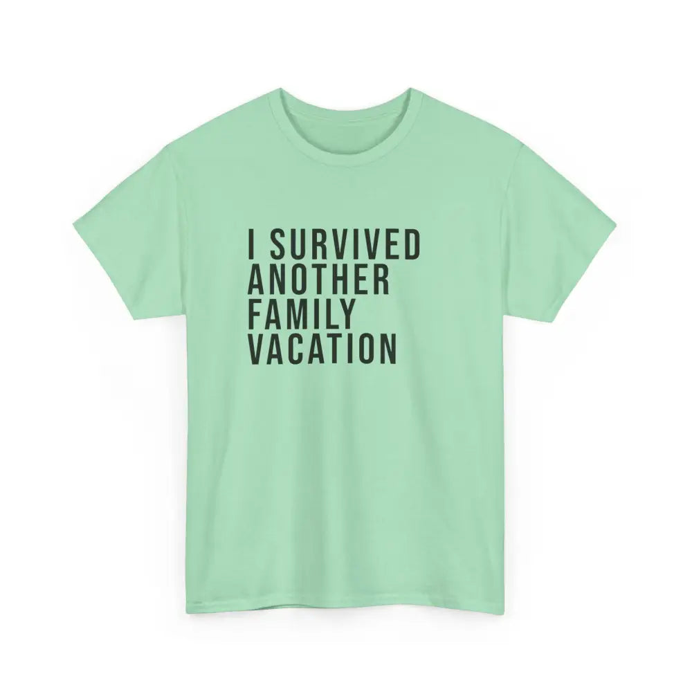 I Survived Vacation Tee - Mint Green / S - T-Shirt