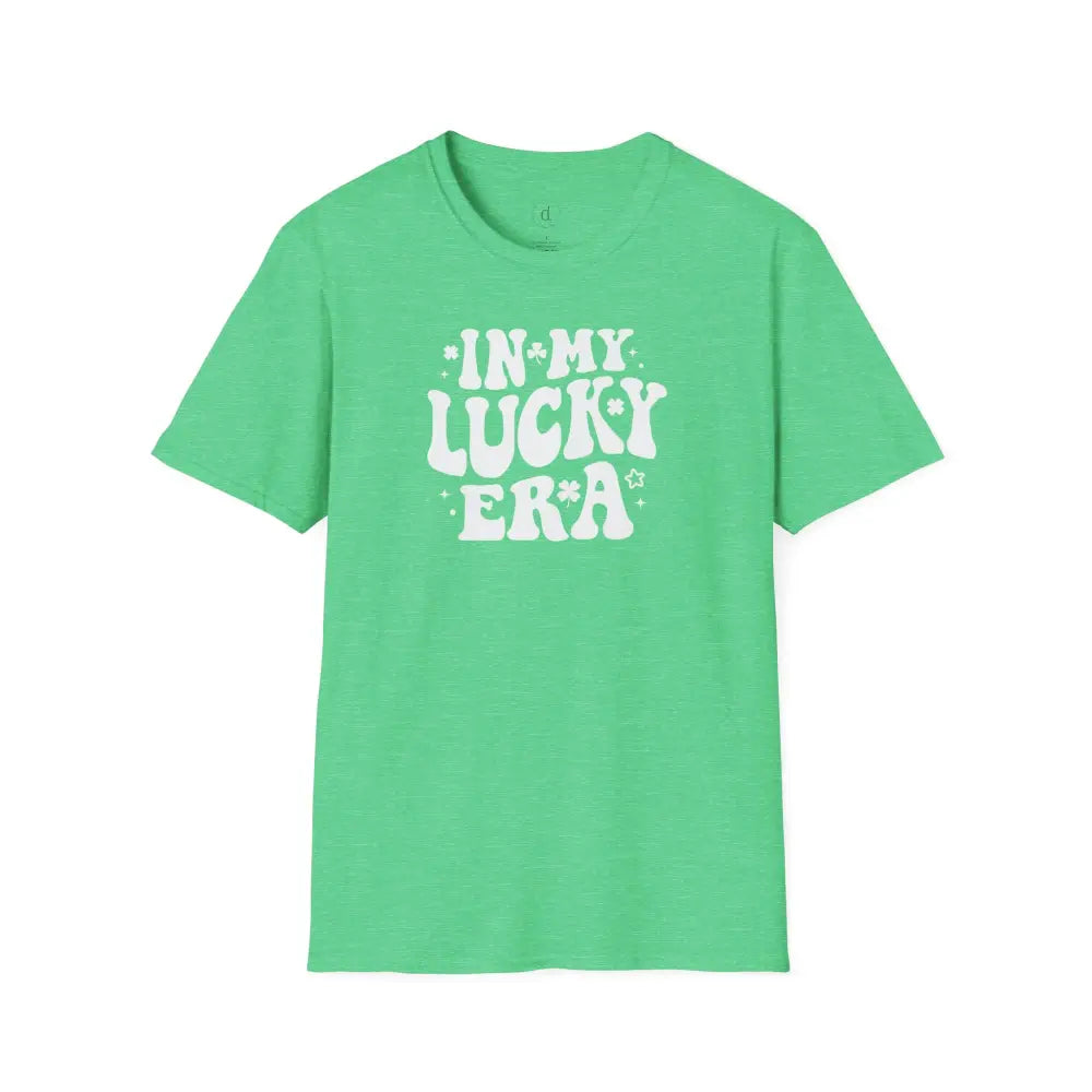 In My Lucky Era Softstyle T-Shirt - Heather Irish Green / S - T-Shirt