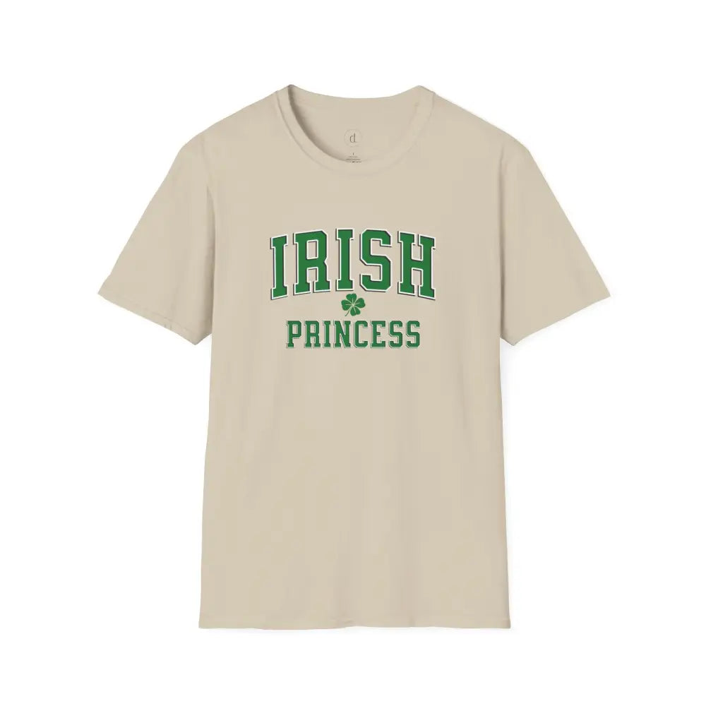 Irish Princess Shamrock Softstyle T-Shirt - Sand / S - T-Shirt