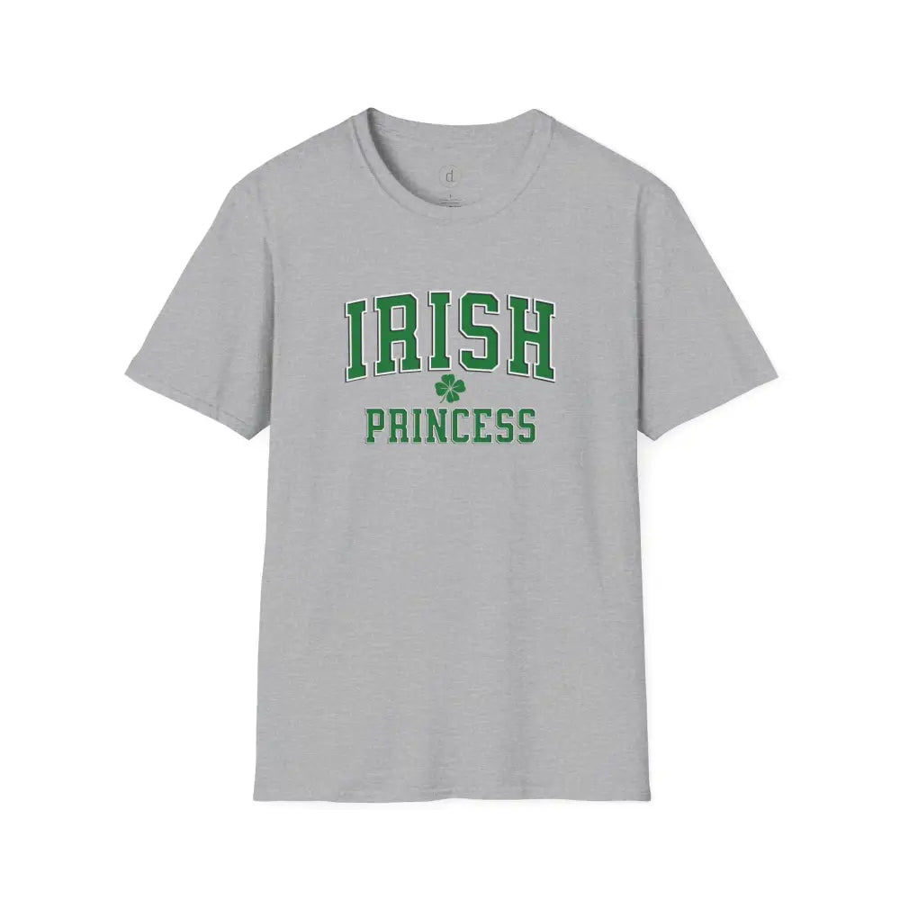 Irish Princess Shamrock Softstyle T-Shirt - Sport Grey / XS - T-Shirt