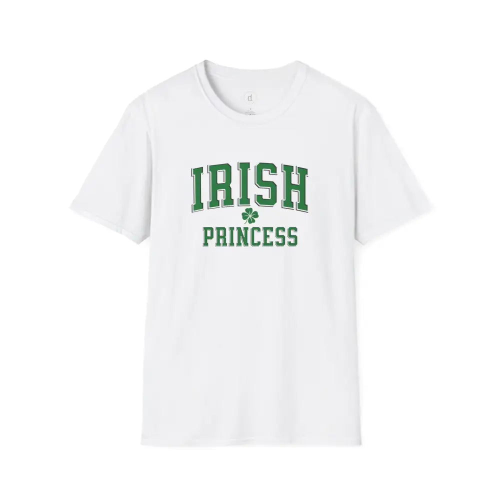 Irish Princess Shamrock Softstyle T-Shirt - White / XS - T-Shirt