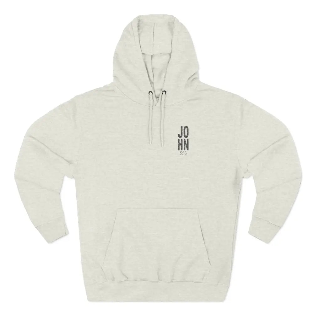 John 3:16 Three-Panel Fleece Hoodie - Hoodie