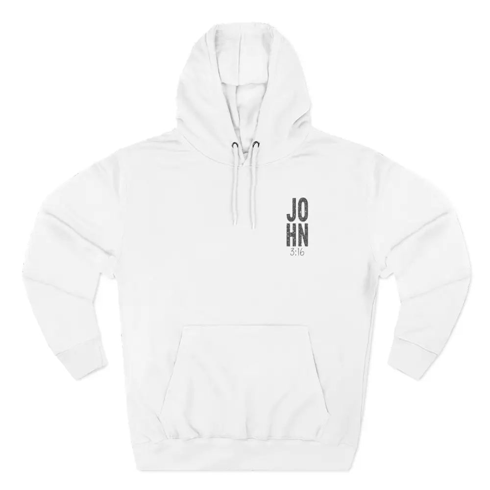 John 3:16 Three-Panel Fleece Hoodie - Hoodie
