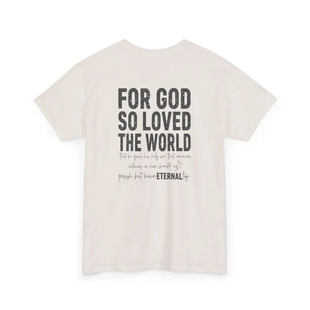 John 3:16 Unisex Heavy Cotton Tee - T-Shirt