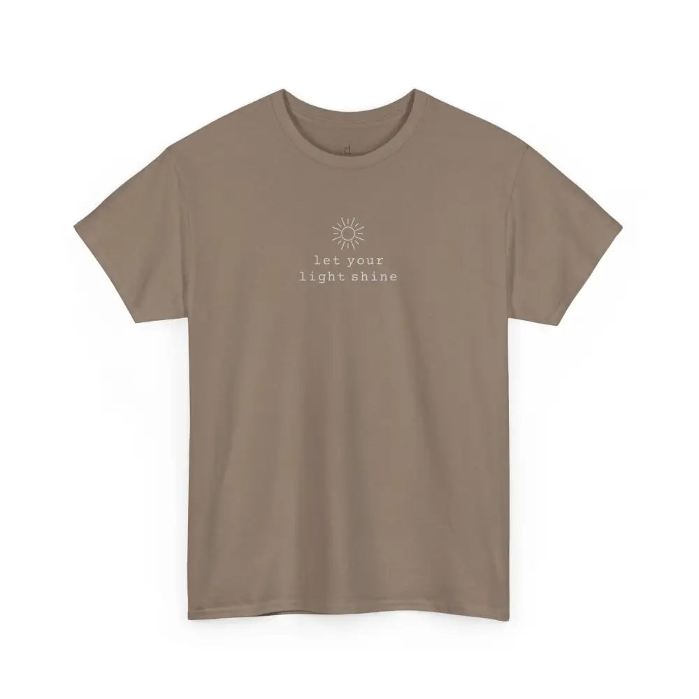 Let Your Light Shine Tee - Brown Savana / S - T-Shirt