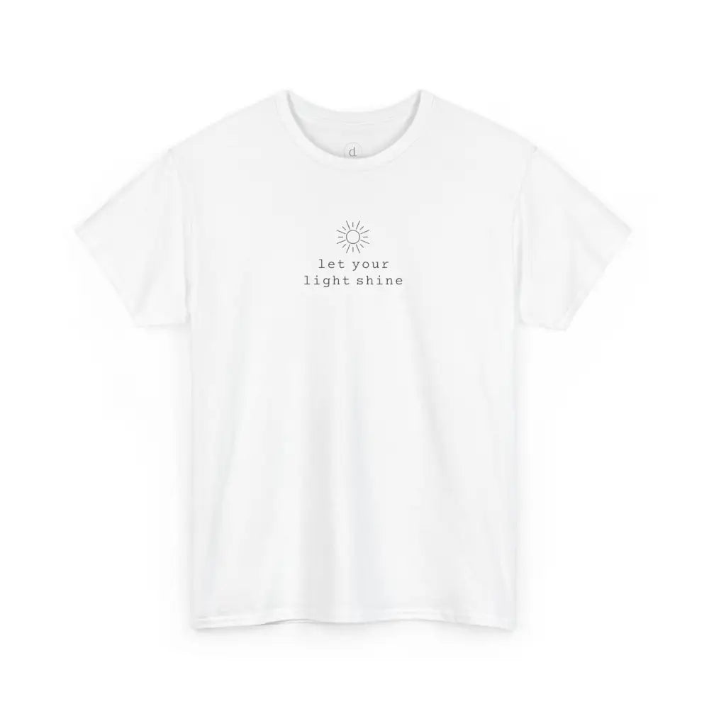 Let Your Light Shine Tee - White / S - T-Shirt