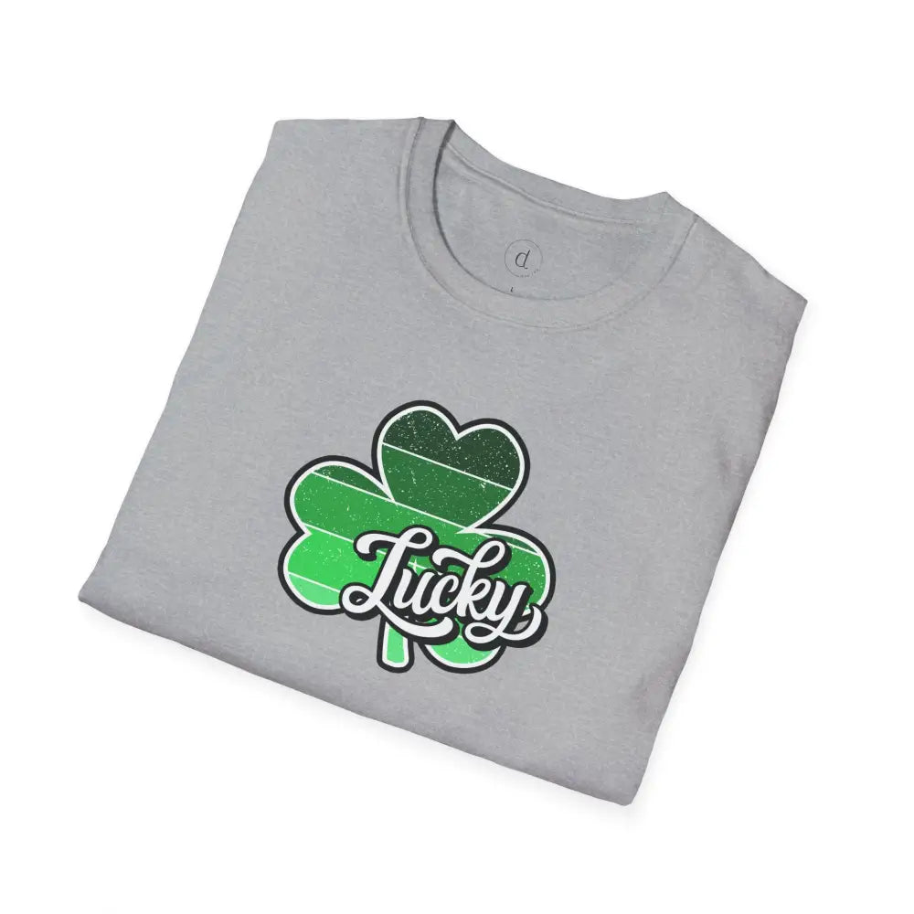 Lucky Striped Clover Softstyle T-Shirt - T-Shirt