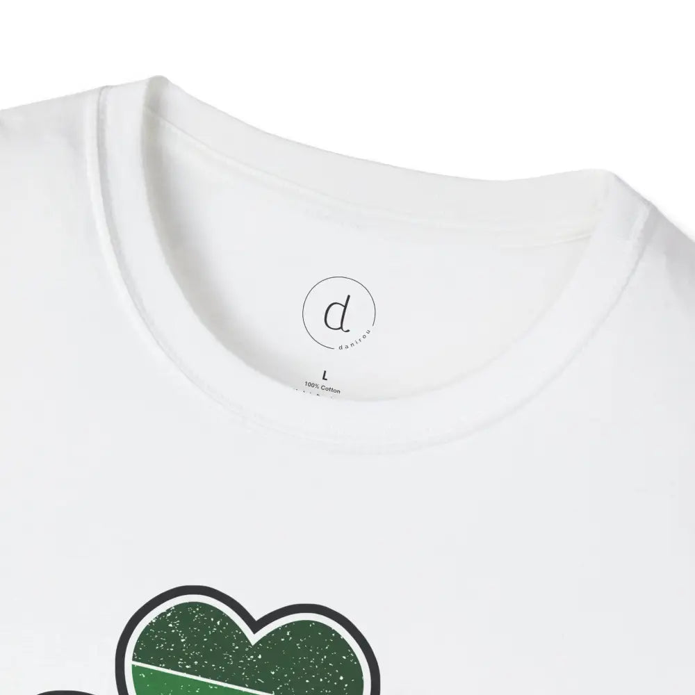 Lucky Striped Clover Softstyle T-Shirt - T-Shirt