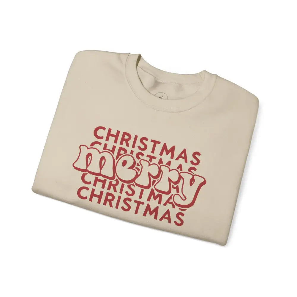 Merry Christmas Mirror Crewneck Sweatshirt - Sweatshirt