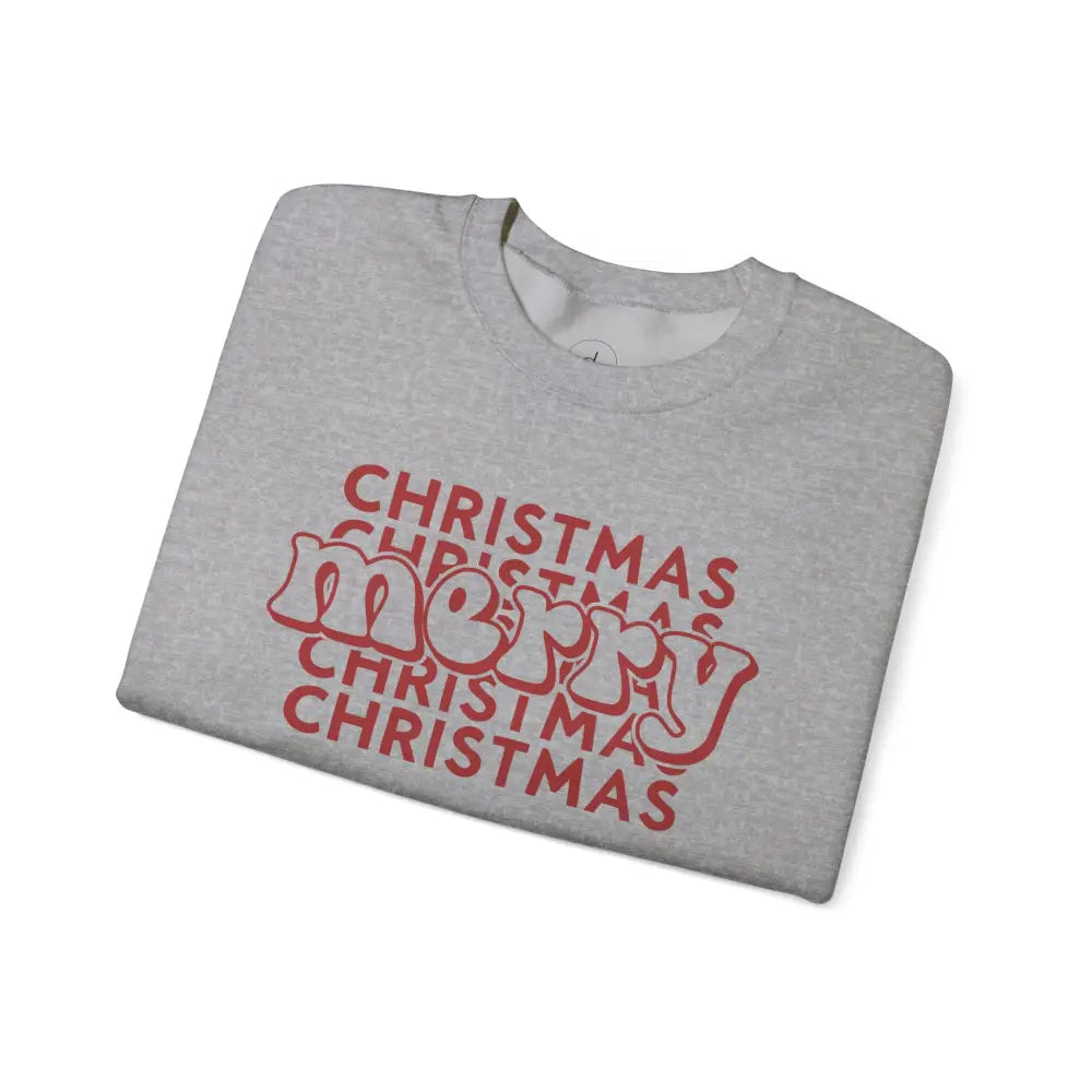 Merry Christmas Mirror Crewneck Sweatshirt - Sweatshirt