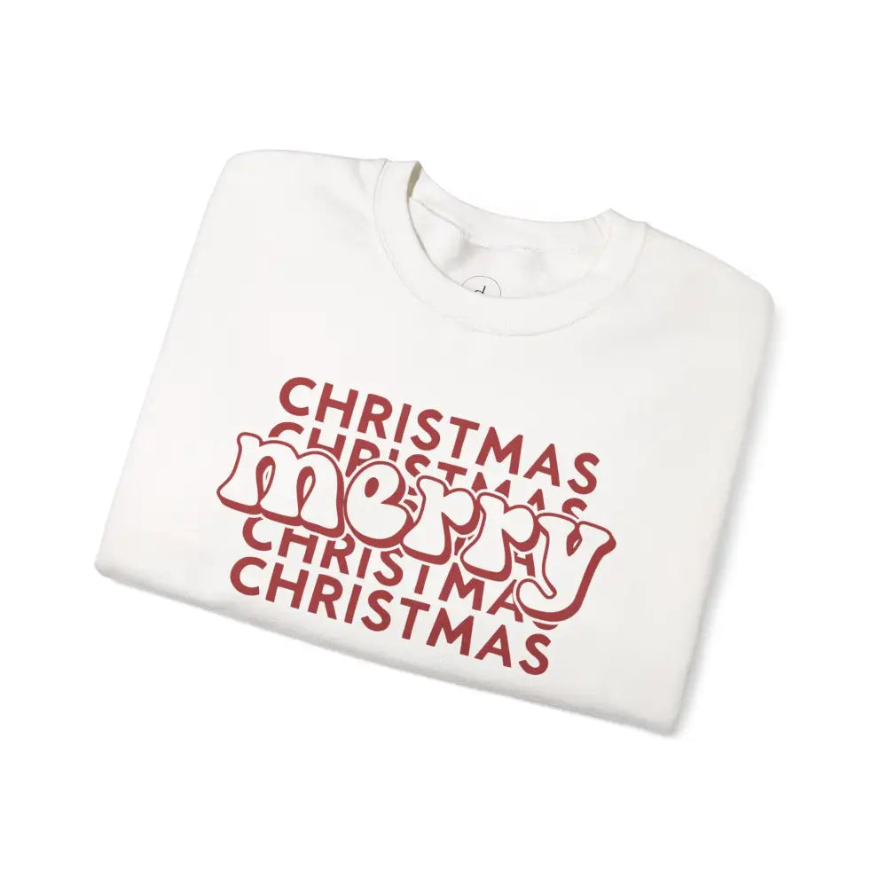Merry Christmas Mirror Crewneck Sweatshirt - Sweatshirt