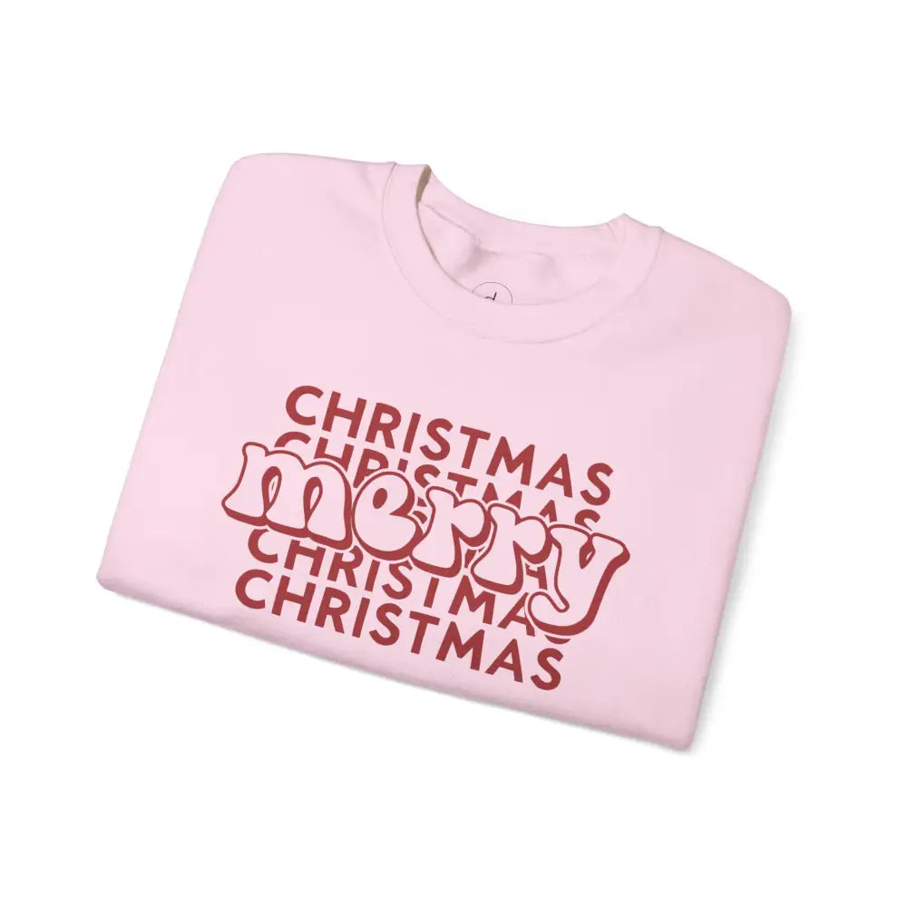 Merry Christmas Mirror Crewneck Sweatshirt - Sweatshirt