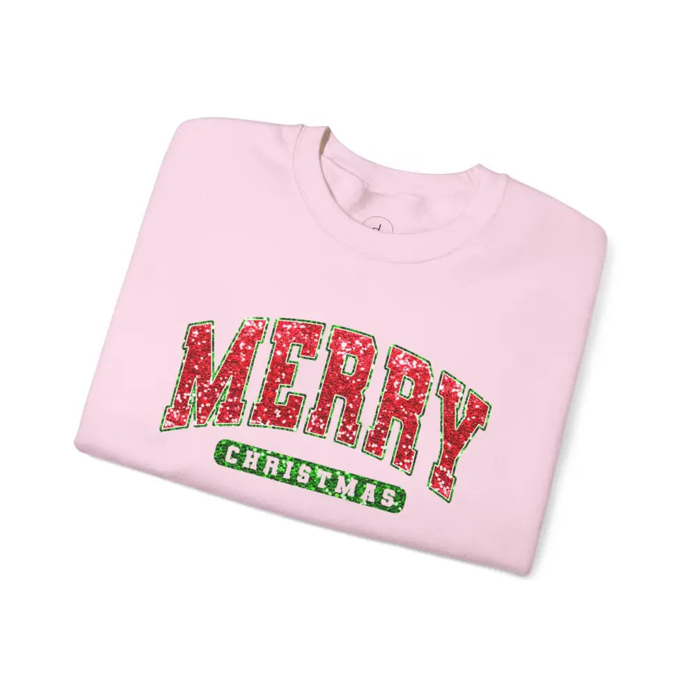 Merry Christmas Sequins Crewneck Sweatshirt - Sweatshirt