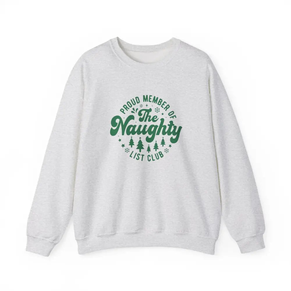 Naughty List Club Crewneck Sweatshirt - Ash / S - Sweatshirt
