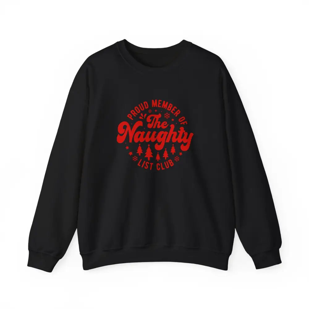 Naughty List Club Crewneck Sweatshirt - Black / S - Sweatshirt