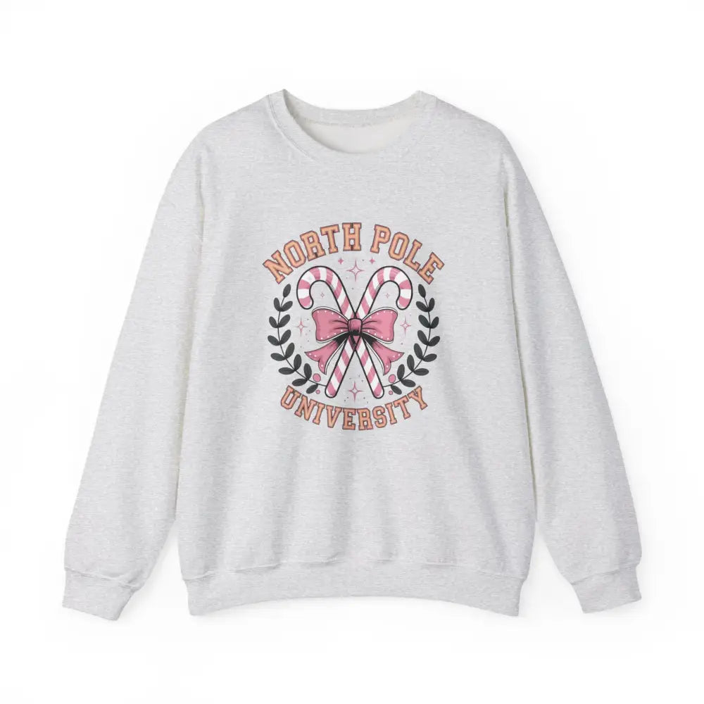 North Pole University Crewneck Sweatshirt - Ash / S - Sweatshirt