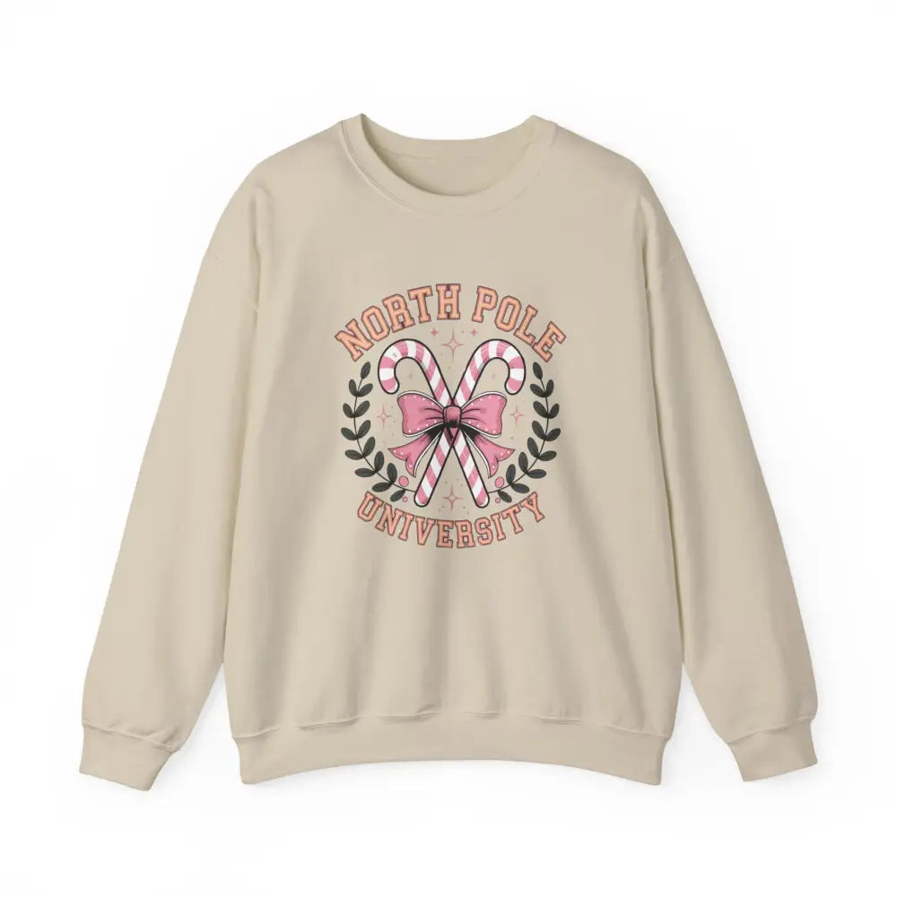North Pole University Crewneck Sweatshirt - Sand / S - Sweatshirt