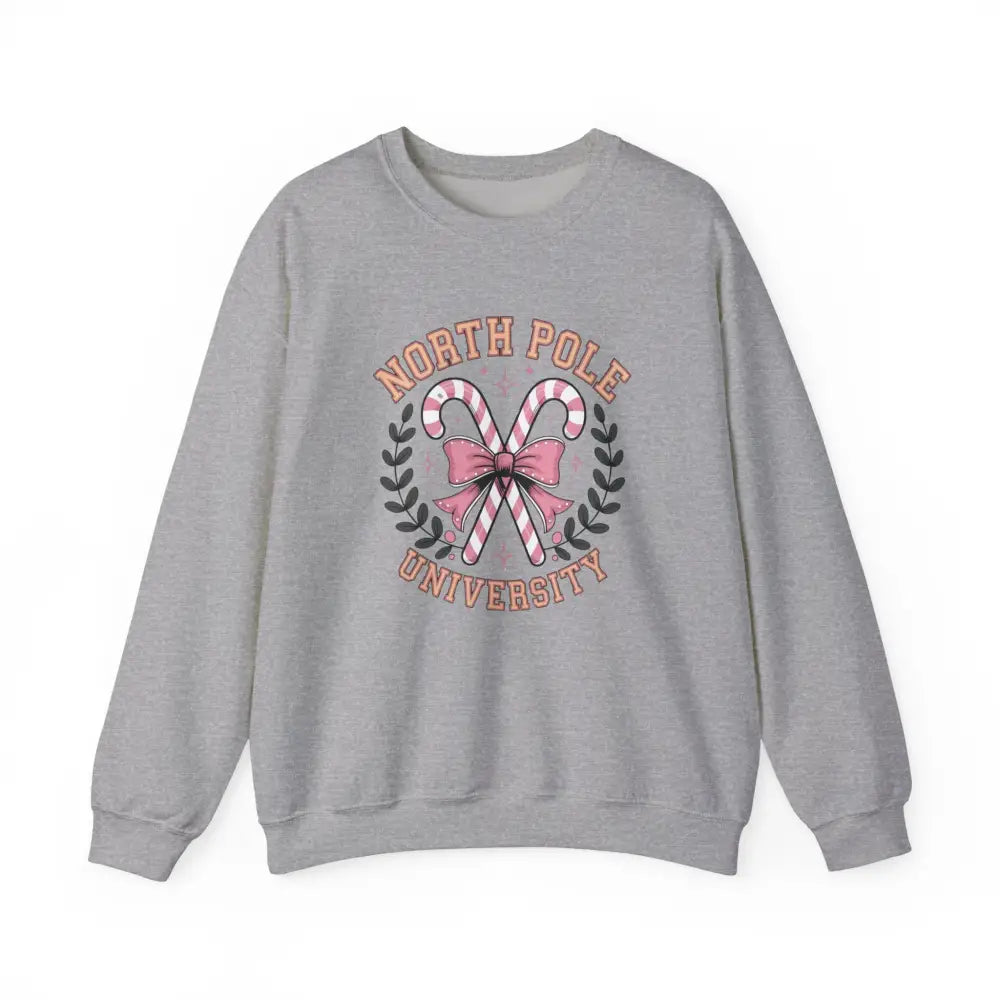 North Pole University Crewneck Sweatshirt - Sport Grey / S - Sweatshirt
