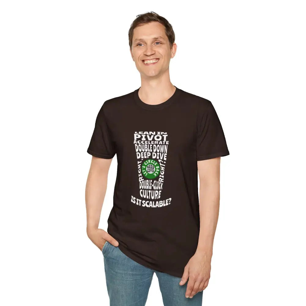 Office Buzzword Coffee Cup Softstyle T-Shirt - T-Shirt