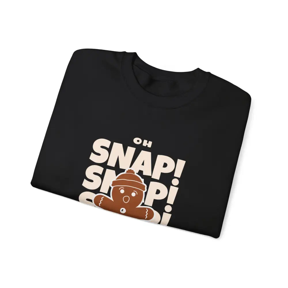 Oh Snap Gingerbread Man Crewneck Sweatshirt - Sweatshirt