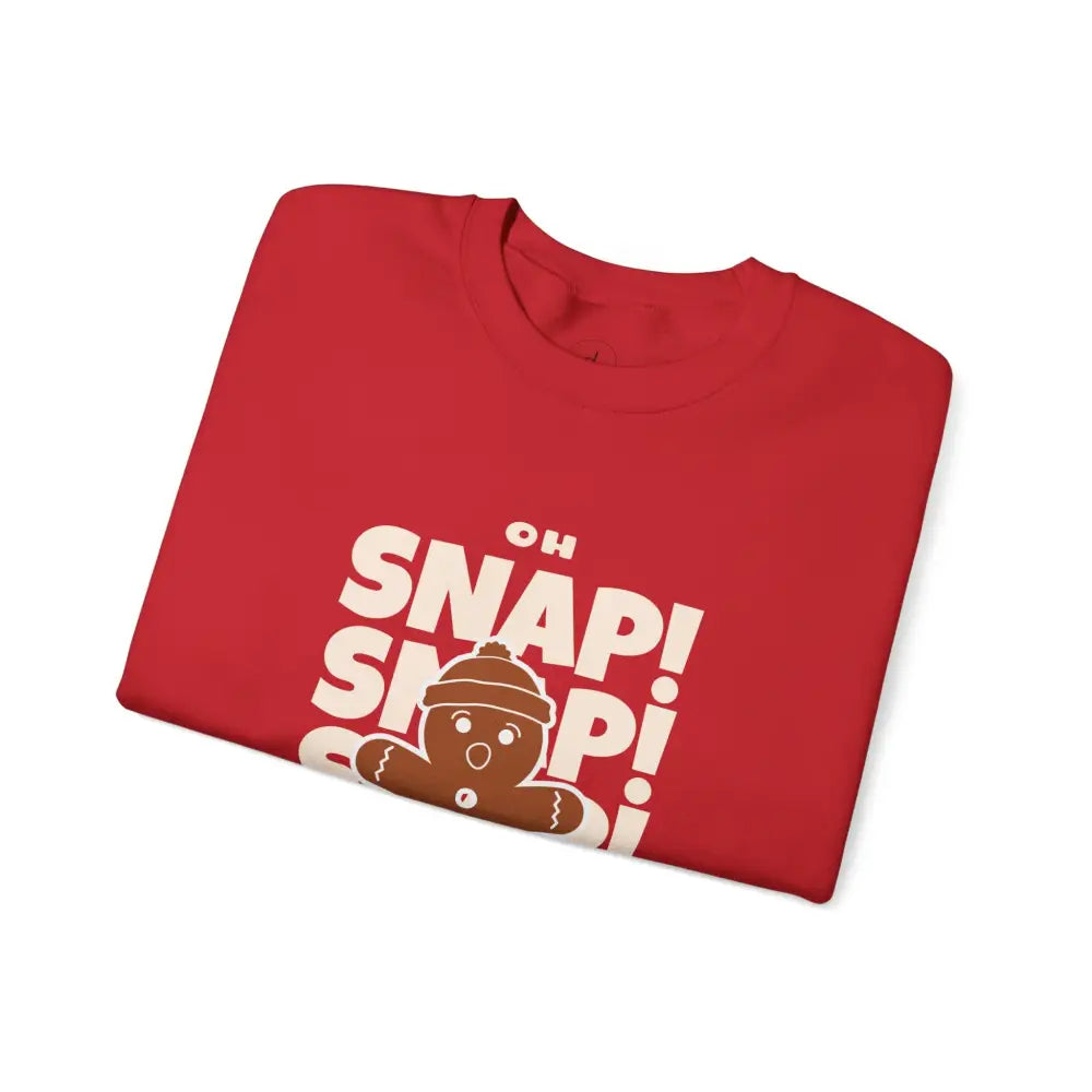 Oh Snap Gingerbread Man Crewneck Sweatshirt - Sweatshirt