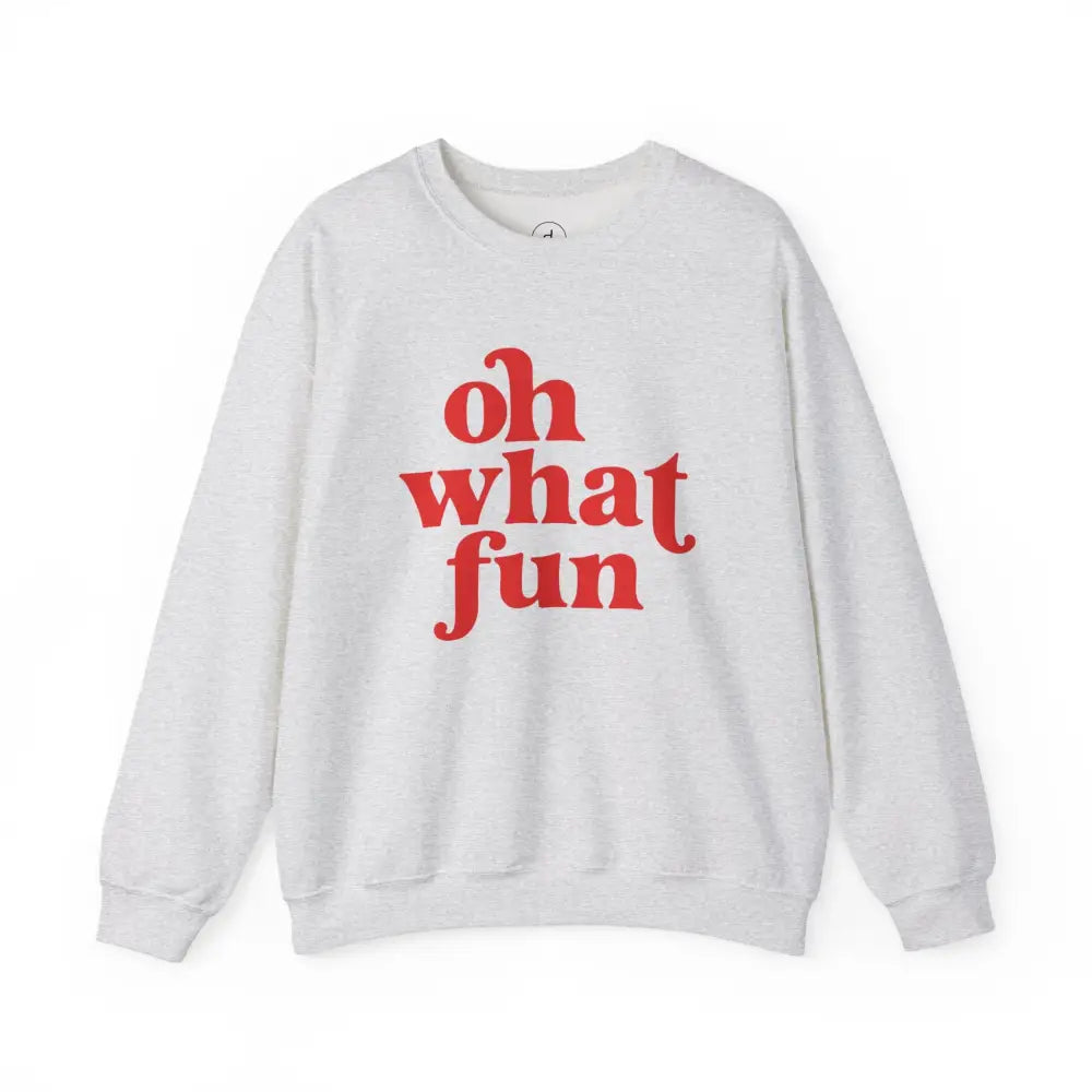 Oh What Fun Christmas Sweatshirt - Ash / S - Sweatshirt
