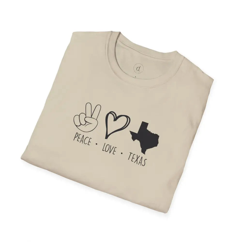 Peace Love Texas Softstyle T-Shirt - T-Shirt
